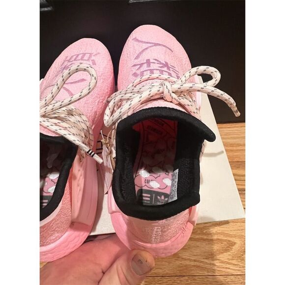 Adidas Pharrell NMD Hu Pink Unisex Sneakers Size 5 Athletic Casual - Picture 6 of 11